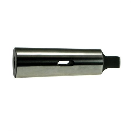 DRILLCO Hardened Drill Sleeve, Regular Length, Series 1420, 1 Inside Morse Taper, 2 Outside Morse Taper 142E012H